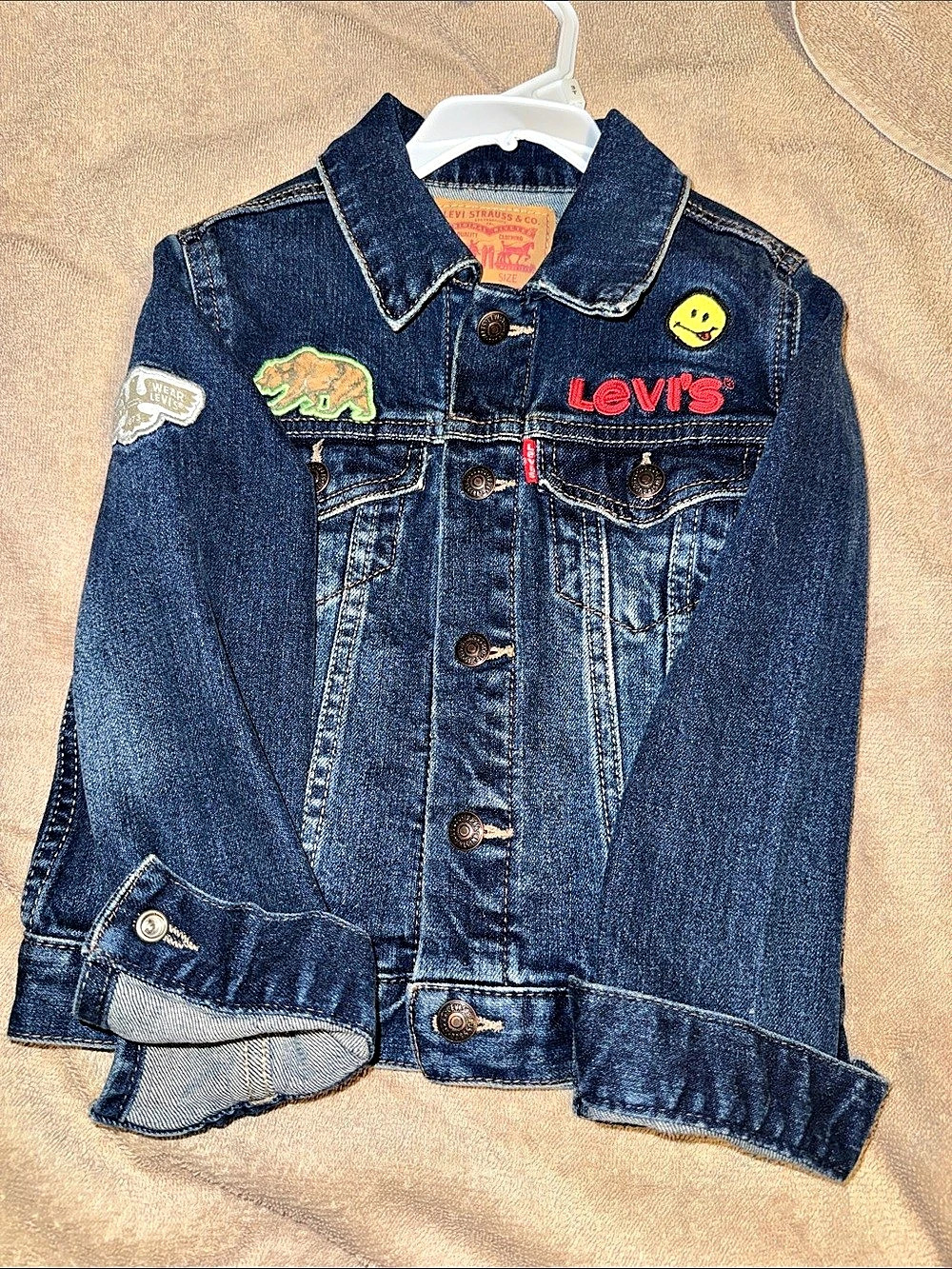 Levi's.F. Calif. 1873 Patches Denim Trucker Jacket Blue